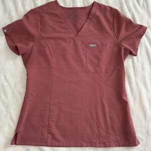 FIGS Women's Mauve Slim Catarina™ - One-Pocket Scrub Top M